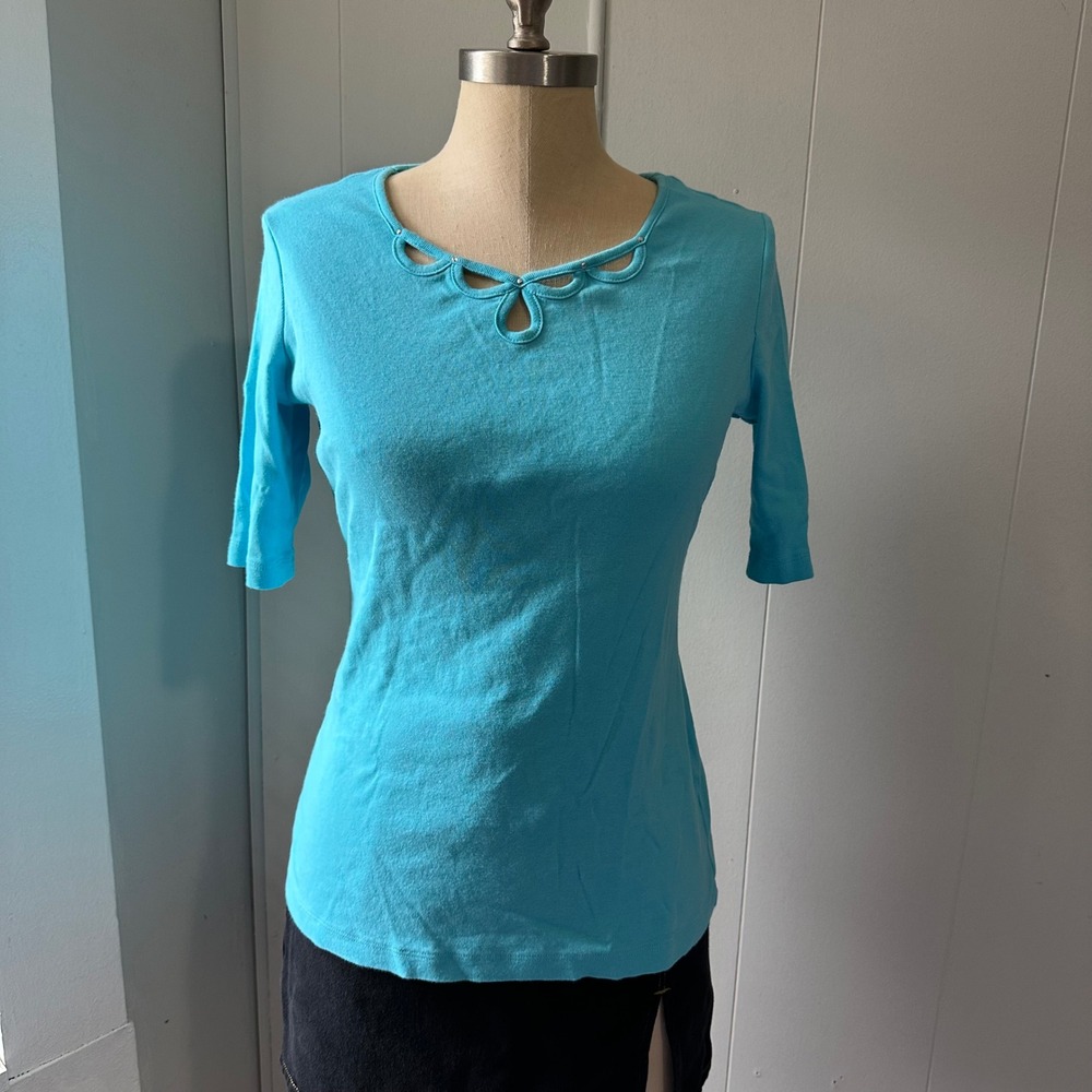Women's‎ Crisp teal Sweetheart top Size XS